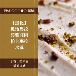 【黑化】瓜地馬拉。碧雅莊園。帕卡瑪拉。水洗