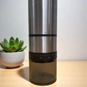 【雙鋰電充電式】不鏽鋼咖啡電動磨豆機｜420不鏽鋼錐刀｜38段外調刻度｜可攜式