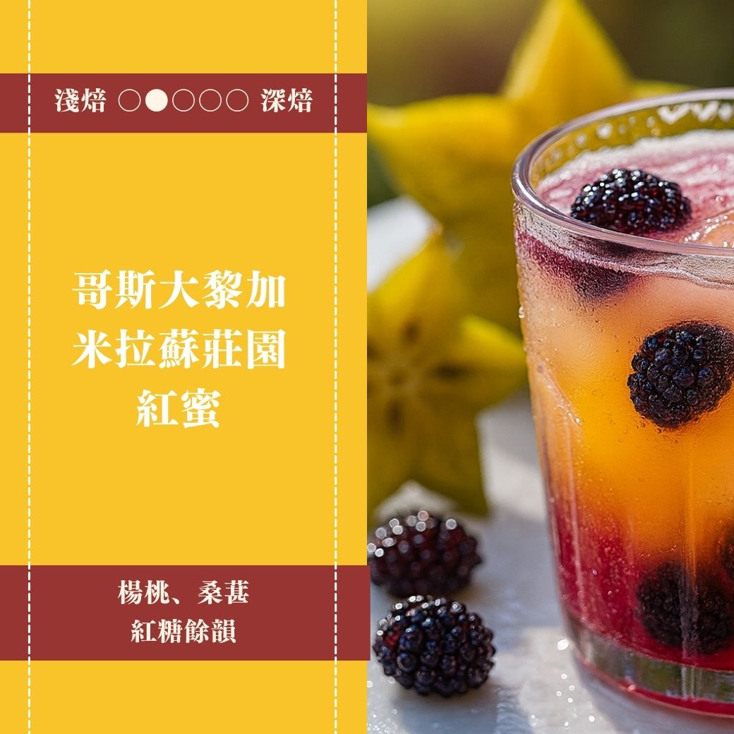 哥斯大黎加。米拉蘇莊園。紅蜜